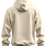 beige hoodie, back