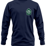 blue long sleeve tee