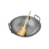 Carbon Steel Grill Wok w/ Bamboo Spatula