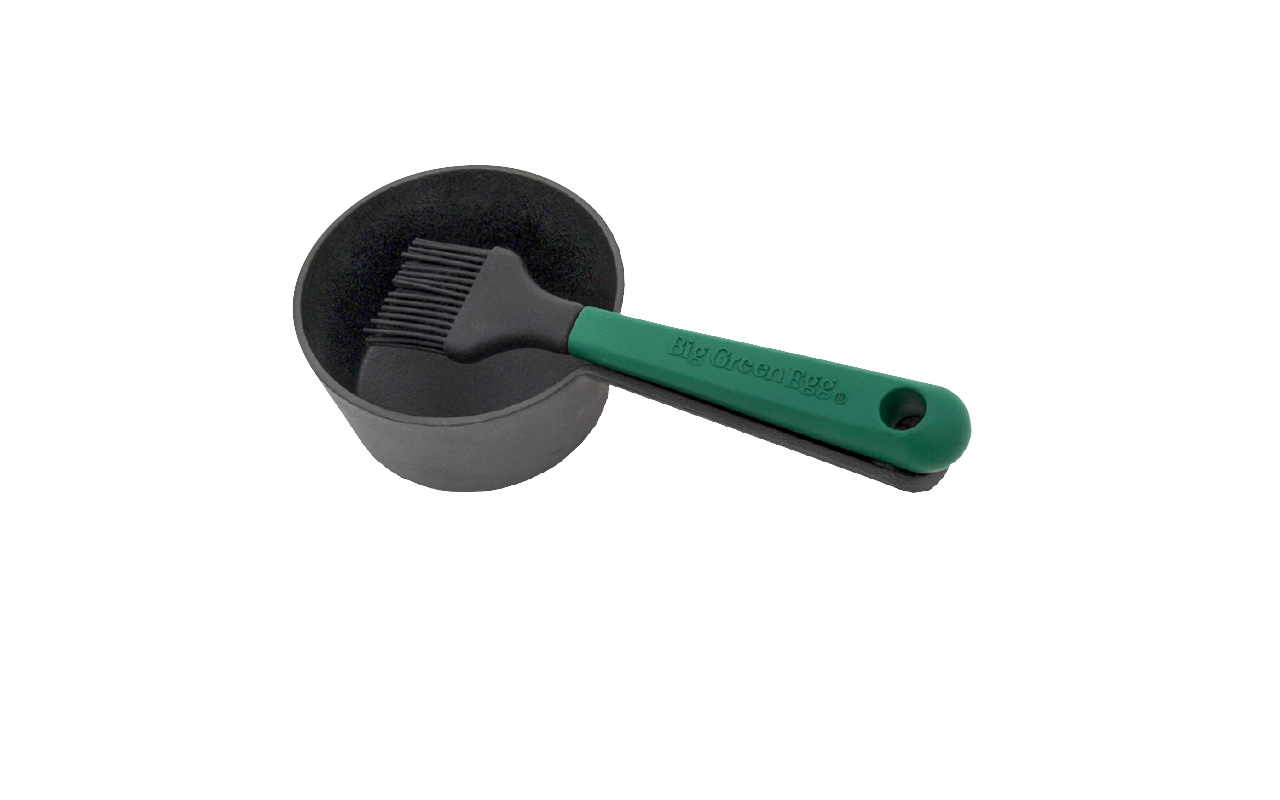 Cast Iron Sauce Pot w/ Basting Brush