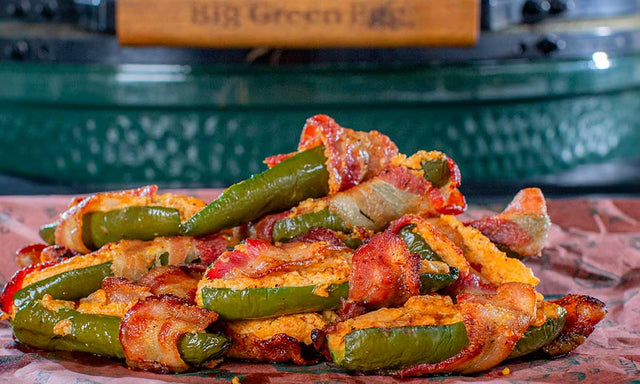Big Green Egg Bacon Wrapped Jalapeño Popper
