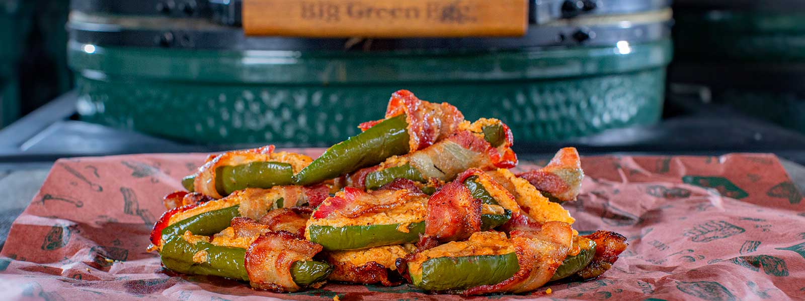 Big Green Egg Bacon Wrapped Jalapeño Popper