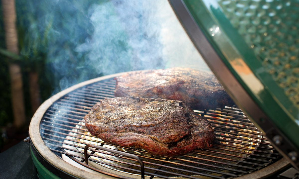 Smoking a Beef Brisket on the Big Green Egg