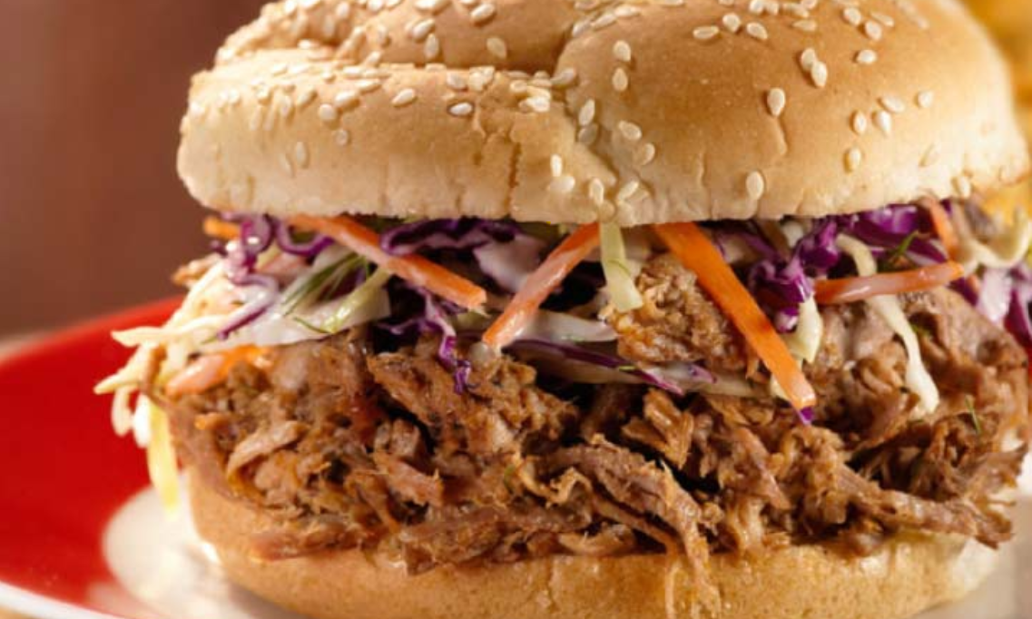 Kansas City Sweet Pulled Pork BBQ Sandwich