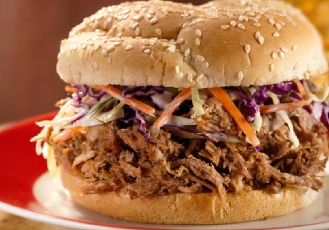 Kansas City Sweet Pulled Pork BBQ Sandwich