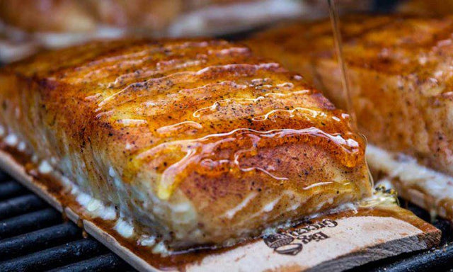 Honey Glazed Smoked Halibut