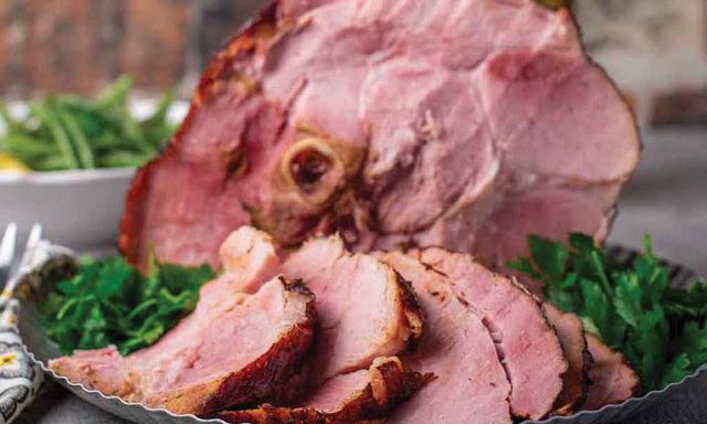 Double Smoked Maple Bourbon Glazed Ham