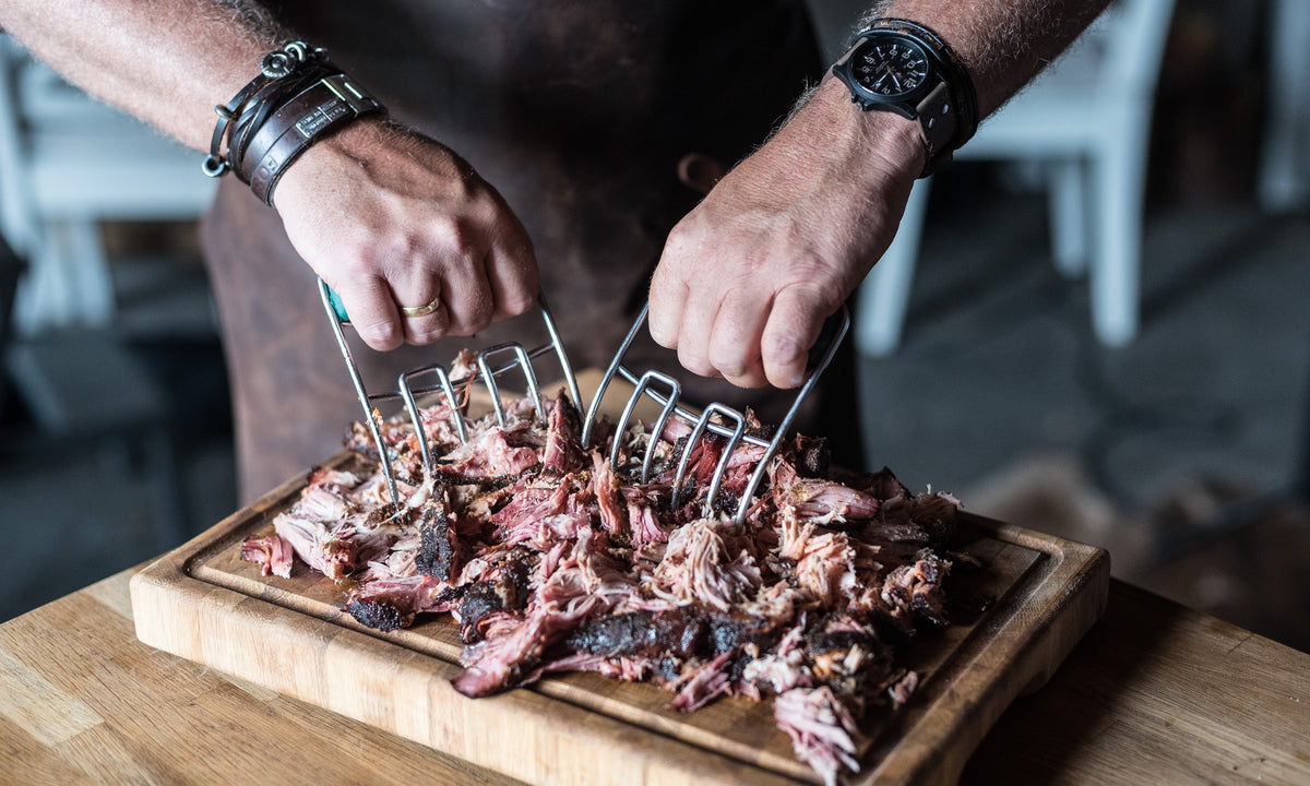 Barbecued Pork Shoulder With Carolina Sauce