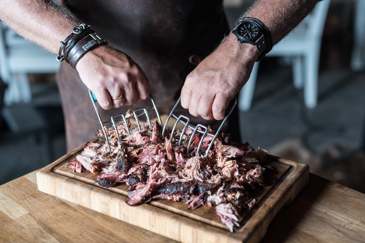 Barbecued Pork Shoulder With Carolina Sauce