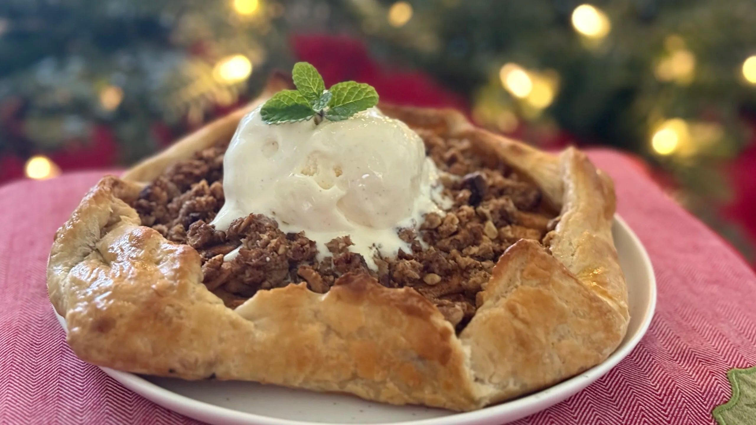 Easy Apple Galette with a Cinnamon Crumble Topping