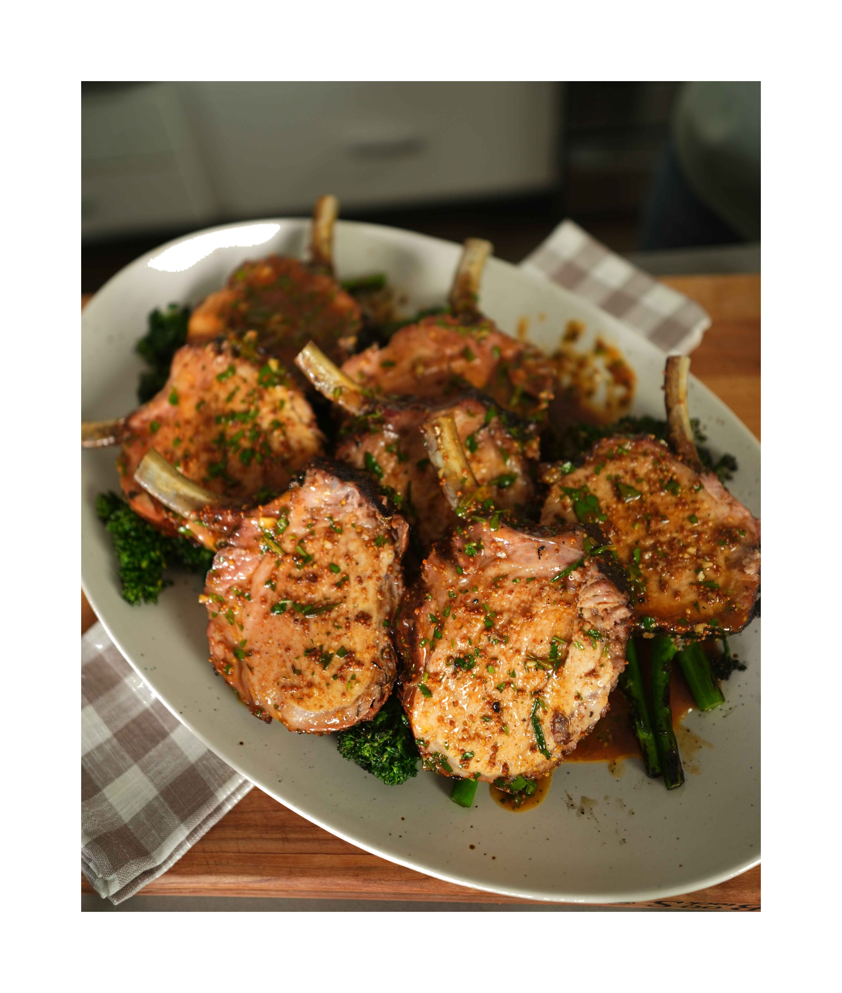 Honey Mustard Roasted Pork Rack