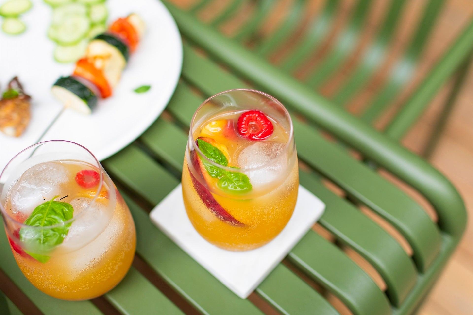 Grilled Peach Sangria