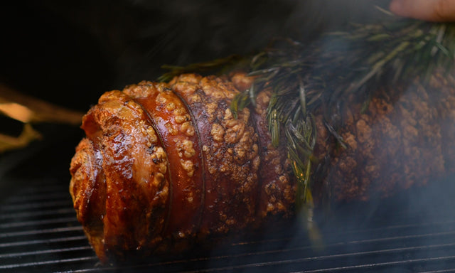 Crispy Pork Belly Stuffed with Chipotle Sausage