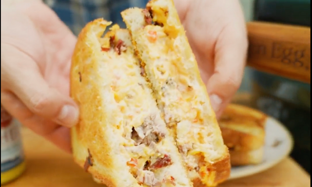 Smoked Brisket Pimento Grilled Cheese
