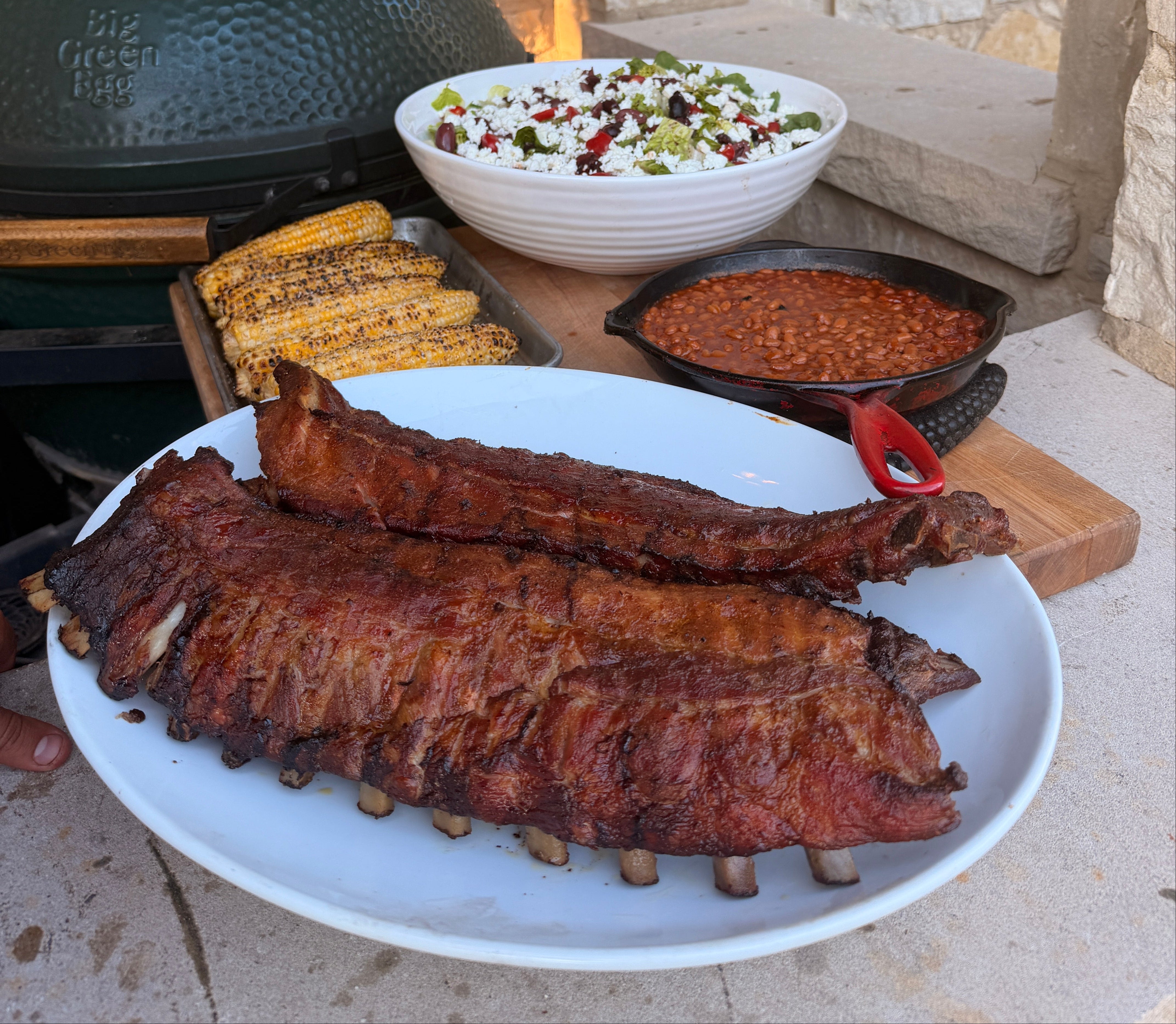 Low & Slow Big Green Egg Baby Back Ribs
