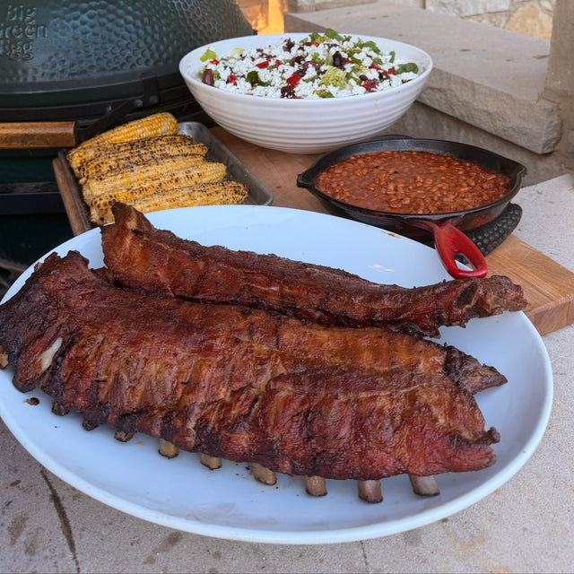 Low & Slow Big Green Egg Baby Back Ribs