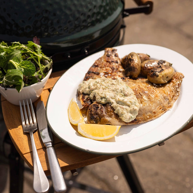 Lemon Sole with Warm Tartare Sauce & Seaweed Roast Potatoes