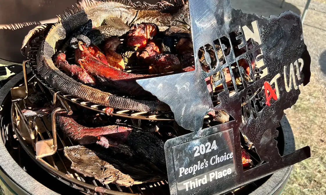 Big Green Egg Takes On Texas: Open Fire Meat Up