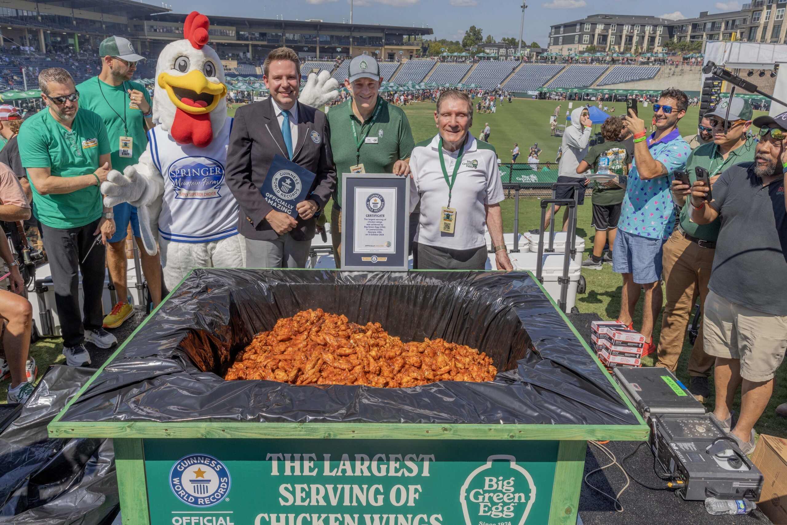 EGGtoberfest Celebrates the World's Largest Serving of Chicken Wings and a Fundraiser for Operation BBQ Relief