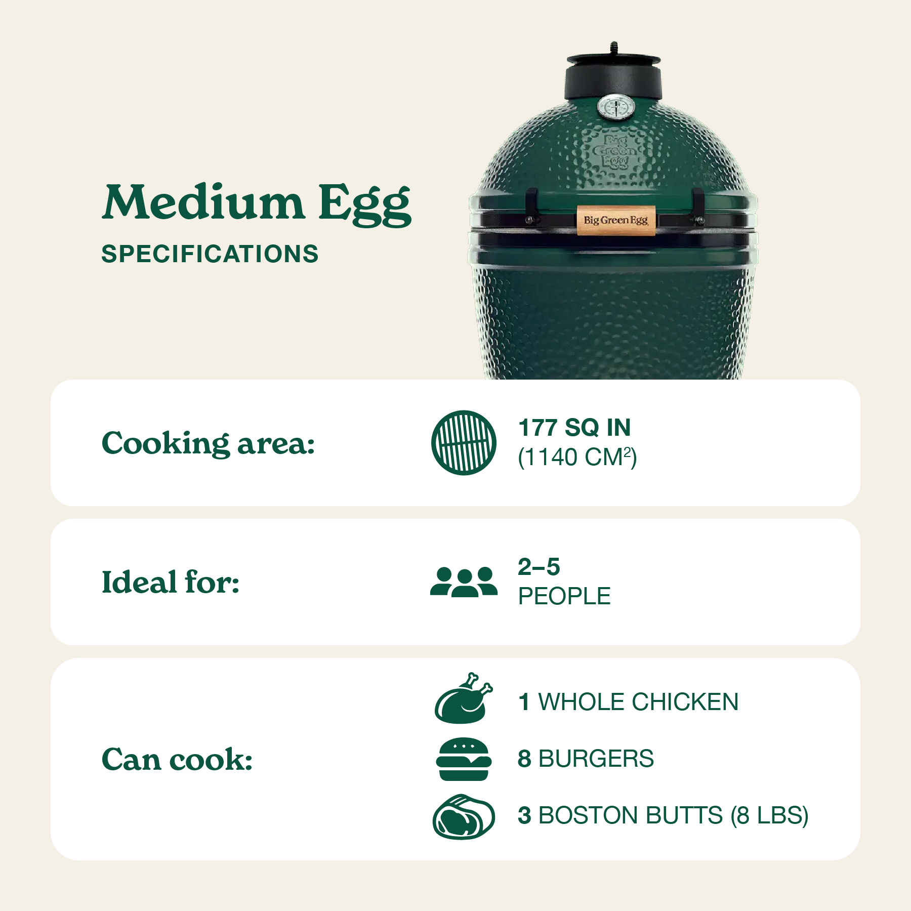 Medium Egg Specs