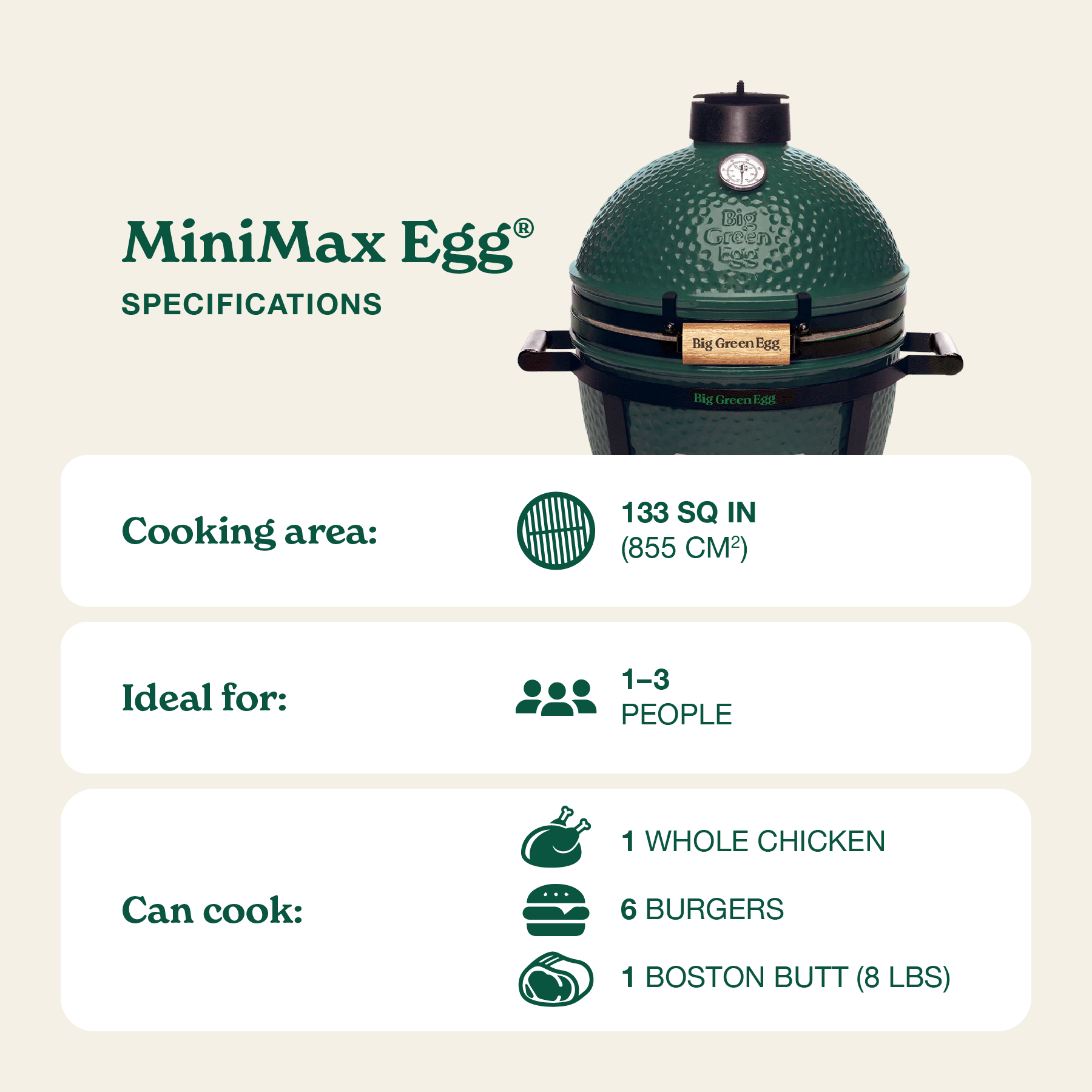 MiniMax Egg Specs