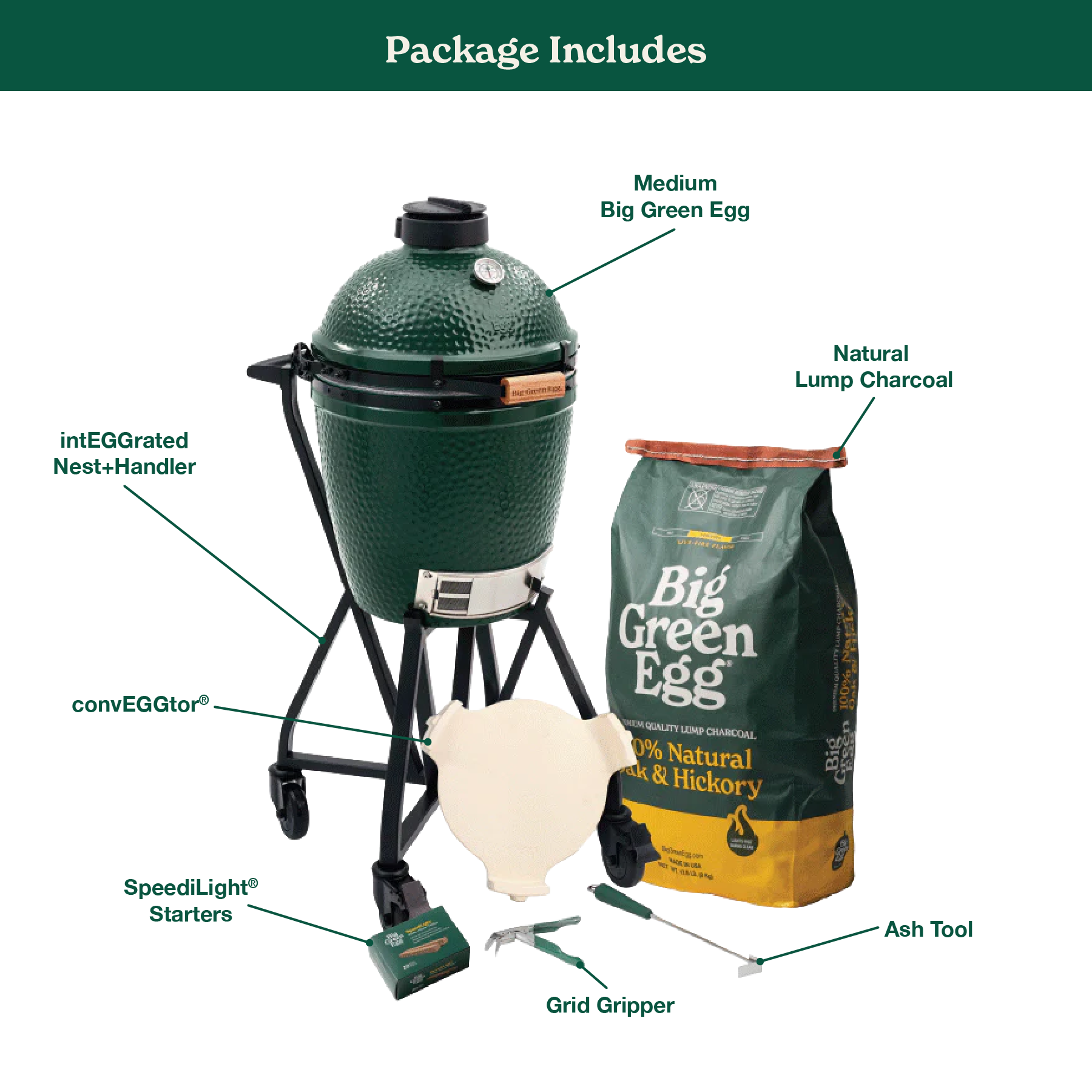 Medium Big Green Egg in an intEGGrated Nest+Handler Package - Buy Medium Big Green Egg in an intEGGrated Nest+Handler Package - Buy