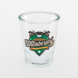 25th Annual EGGtoberfest Logo Shot Glass