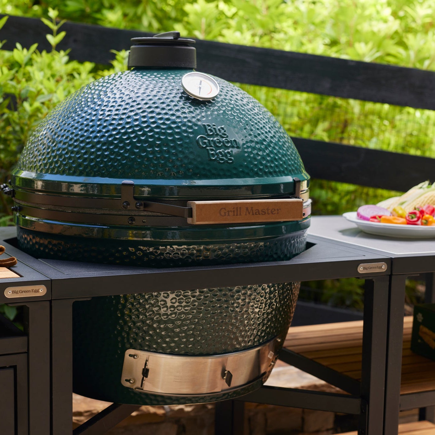 XL Big Green Egg with Custom Handle