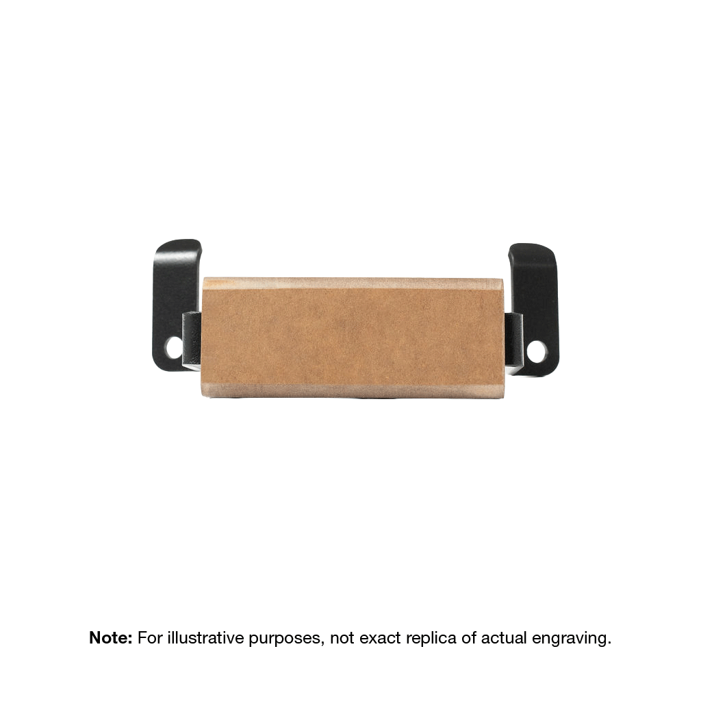 Blank wooden customer brown handle