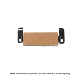 Blank wooden customer brown handle