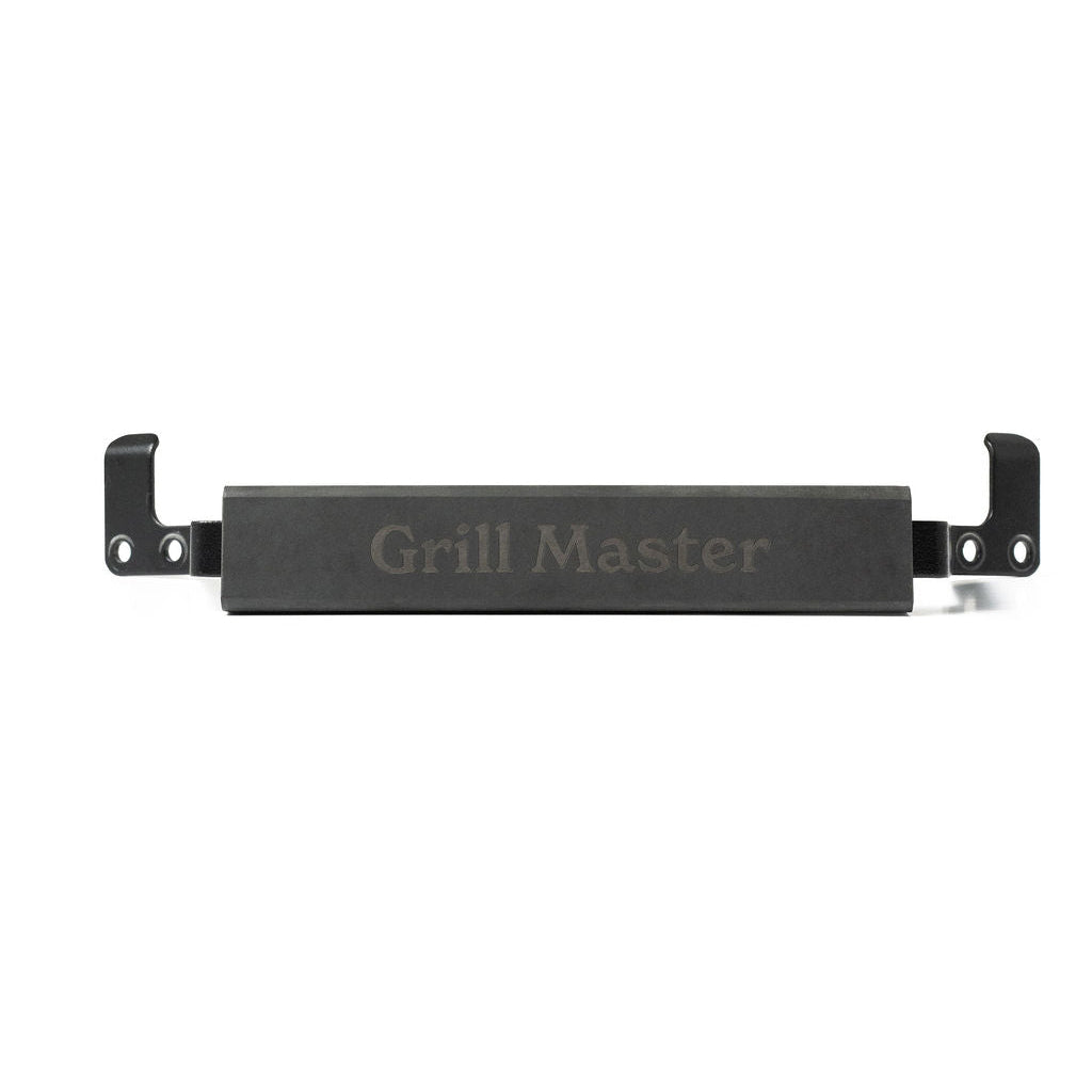 Black wooden handle engraved sample