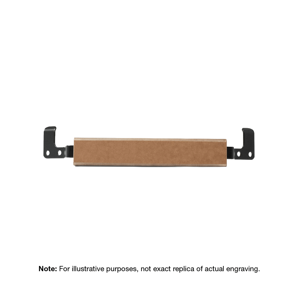 Engravable brown 9 inch wooden handle