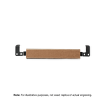 Engravable brown 9 inch wooden handle