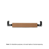 Engravable brown 9 inch wooden handle