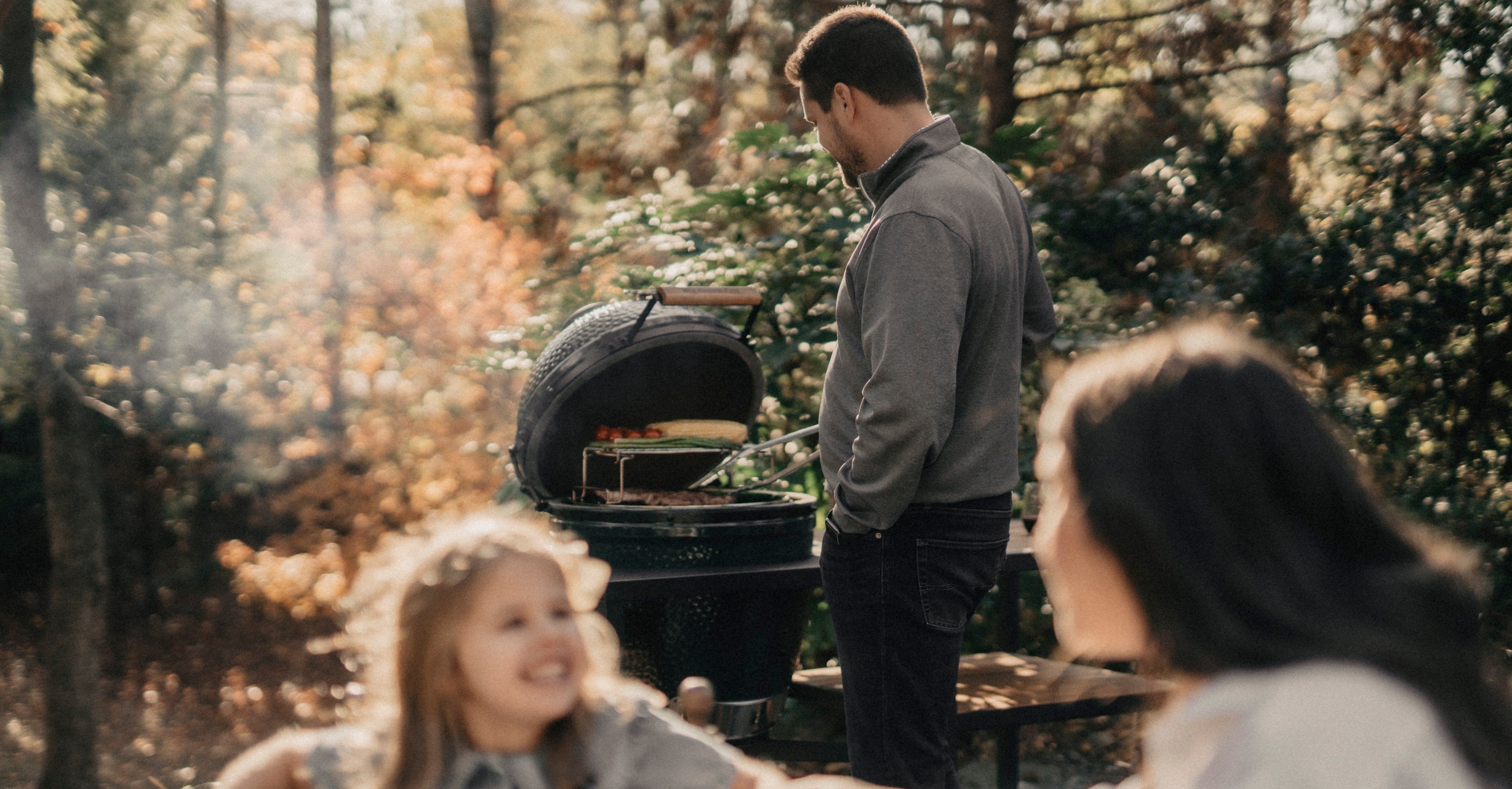 Family grilling