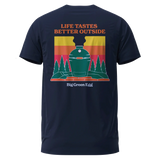 Navy Life Tastes Better Outside with Mountains T-Shirt