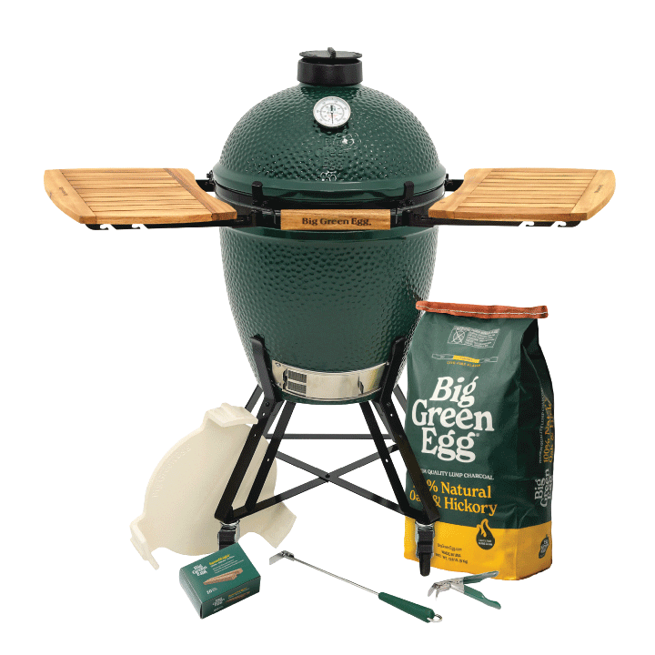 Large Big Green Egg in a Nest with Acacia Mates Package
