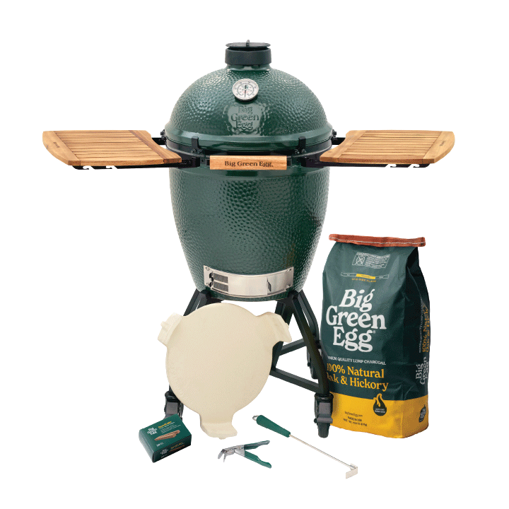 Large Big Green Egg in an intEGGrated Nest+Handler with Mates Package