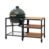 XL Big Green Egg in Modular Nest with Expansion and 3 Acacia Inserts Package