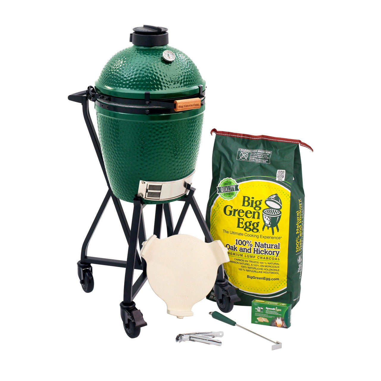 Medium Big Green Egg in an intEGGrated Nest+Handler Package 