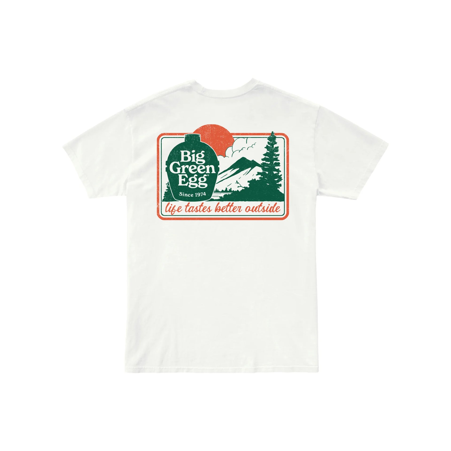 BIG EGG Tシャツ Mサイズ ホワイト Retro Mountains T-shirt – Big Green Egg