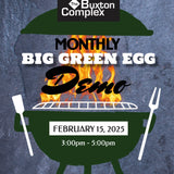 Big Green Egg Demo at The Buxton Complex