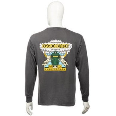 Charcoal 27th annual EGGtoberfest long sleeve tee