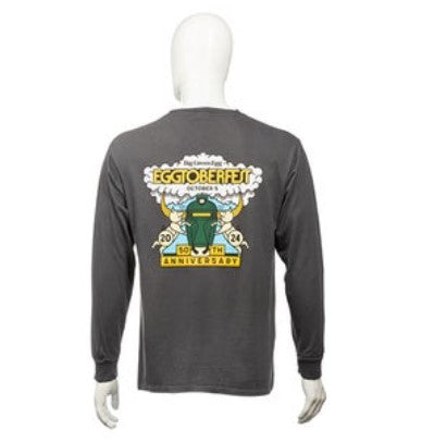Charcoal 27th annual EGGtoberfest long sleeve tee