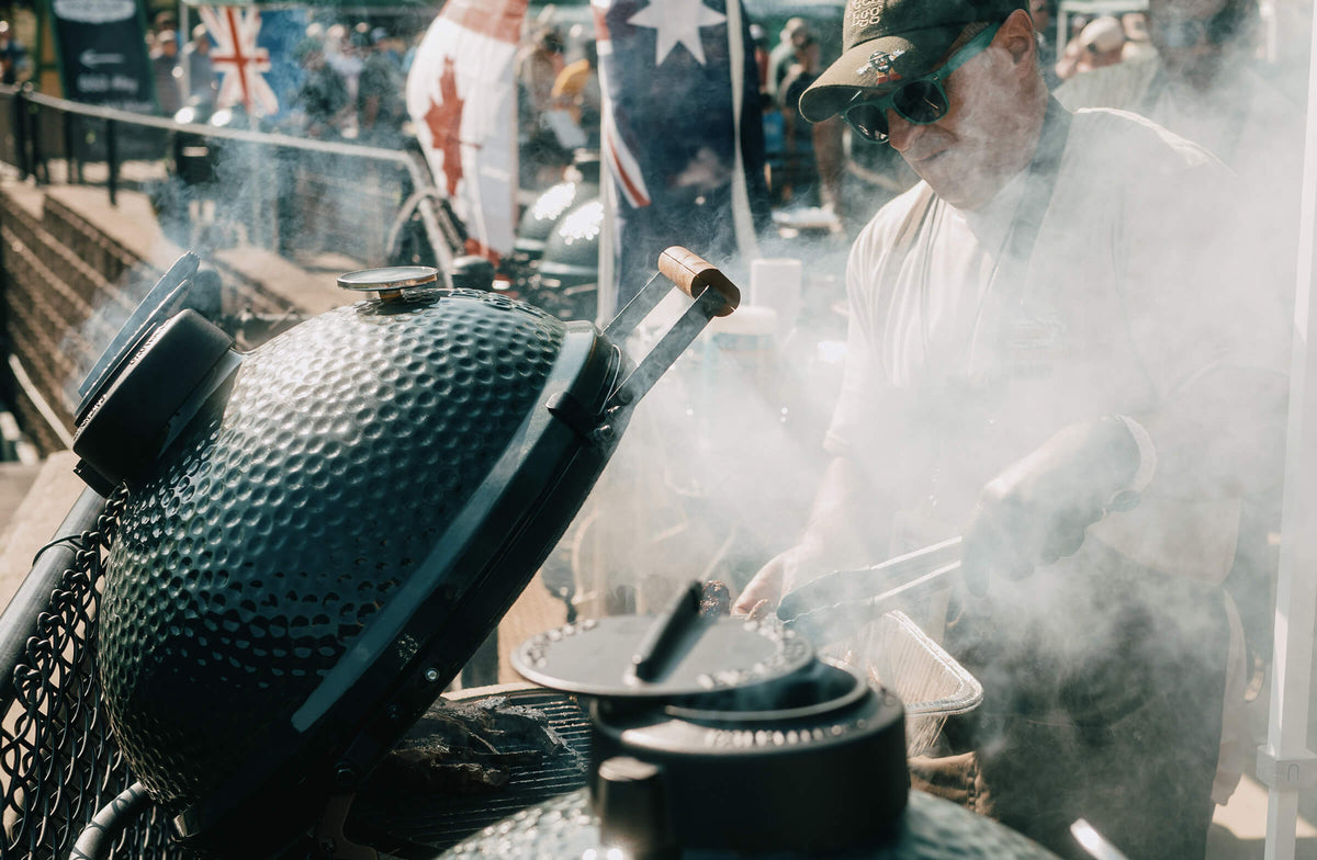 Smoke rising off an egg