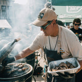 Cook grilling