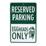 Stamped Aluminum EGGhead Parking Sign