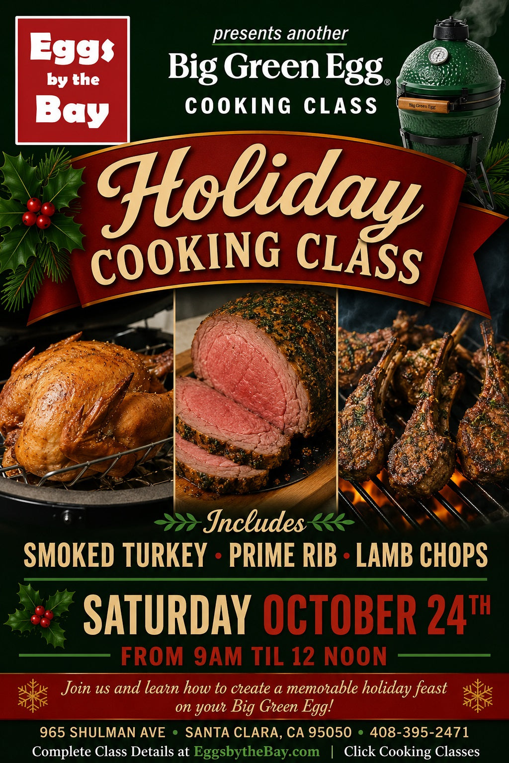 Big Green Egg Holiday Cooking Class