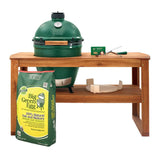 Large Big Green Egg in Acacia Table Package