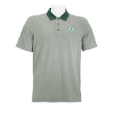 Green and White Striped Cutter & Buck Polo Style Shirt